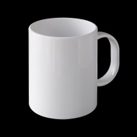 Mecolour Hot 11oz sublimation Plastic blank white Mugs